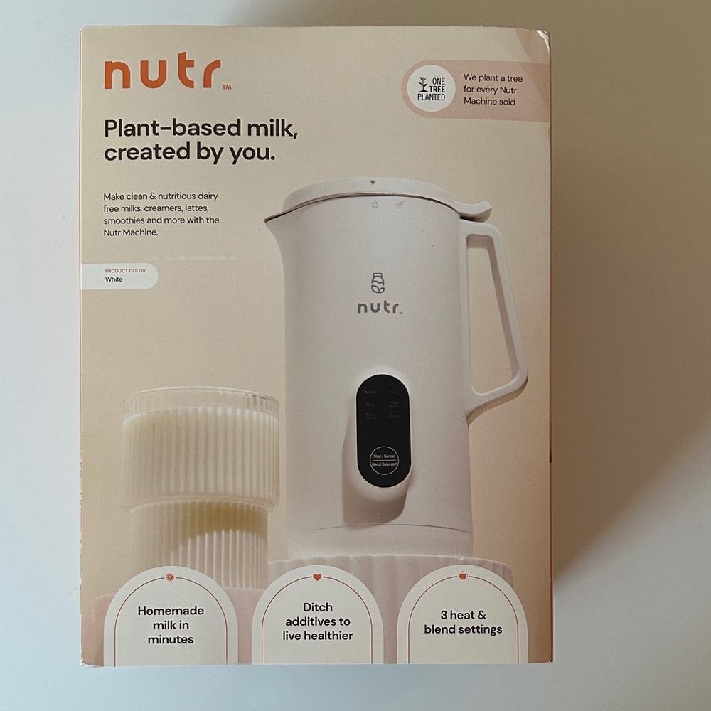 White Plant-Based Milk Maker